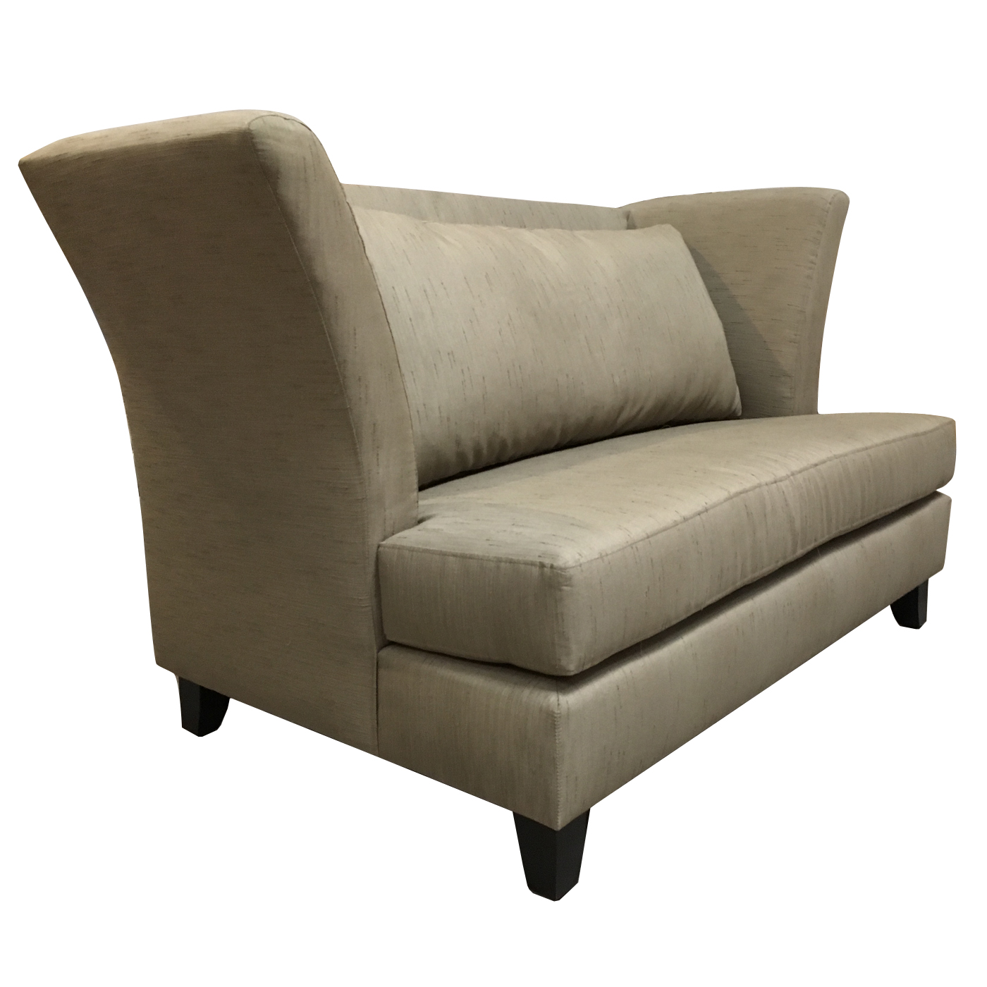 Fabricarte Loveseat Yacarta Shantung Poliéster color Taupe